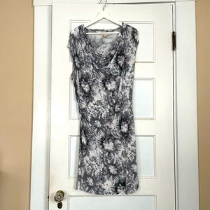 Michael Kors cowl neck tie-dye dress